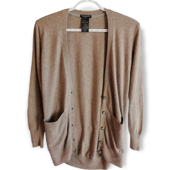 Aritizia Talula Angora and Cashmere Oversized Neutral Cozy Cardigan Size XXS - Picture 2 of 16